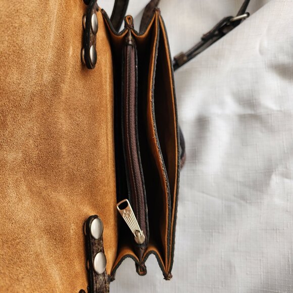 Patricia Nash Italy Leather Lanza Lady Crossbody Bag / Purse /Clutch - Picture 10 of 15